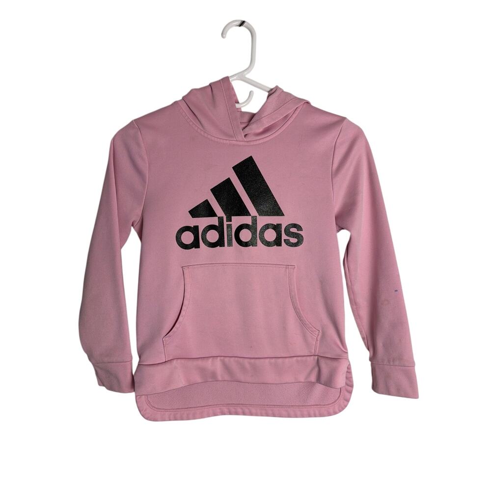Adidas Girls' Medium (M) Pink Pullover Hoodie
